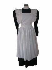 Ladies Victorian Edwardian Maid Costume with Mop Hat Size 10 - 12 Image